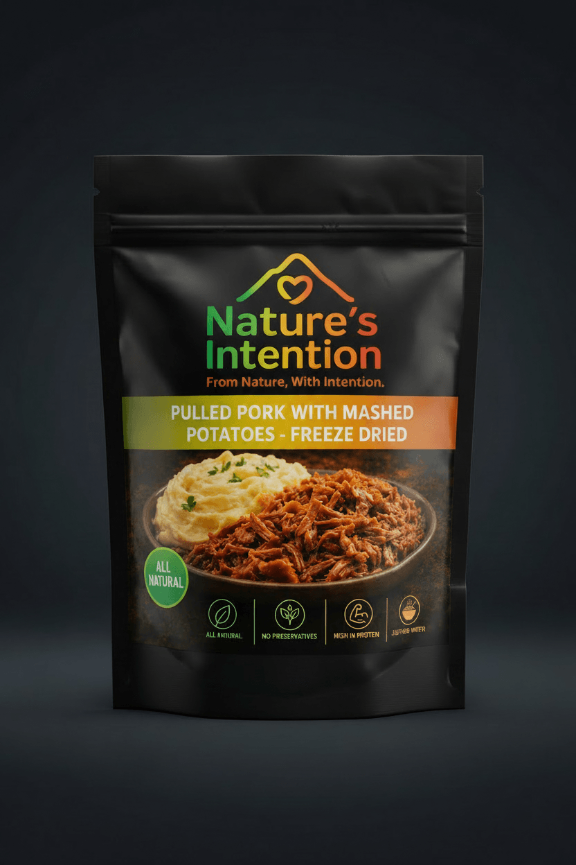 Pulled Pork with Mashed Potatoes Ready to Eat Meals Freeze dried 